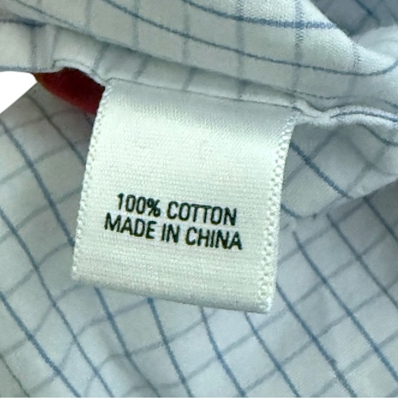 Kate Spade Checkered Blue Orange Trim Frog Clasp Shirt Blouse Size M/L Flowy - Picture 8 of 8